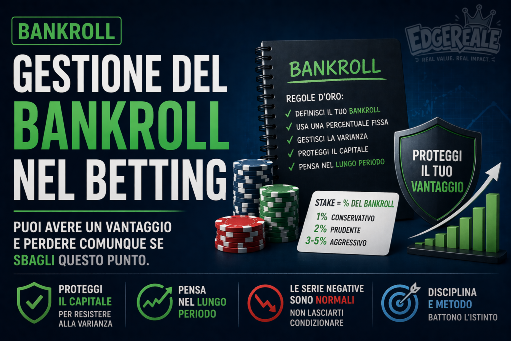 gestione del bankroll nel betting spiegata con esempi di stake e protezione del capitale